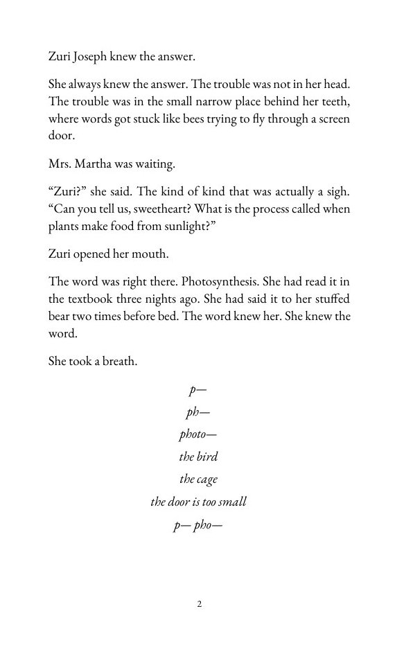 The first typeset page of Chapter One